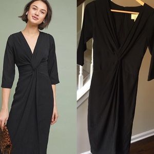 Anthro Moulinette Soeurs Black Cocktail Dress 2
